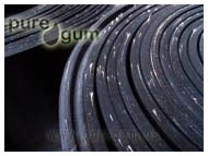 CLOTH INSERTION ROUGH FINISH PURE GUM